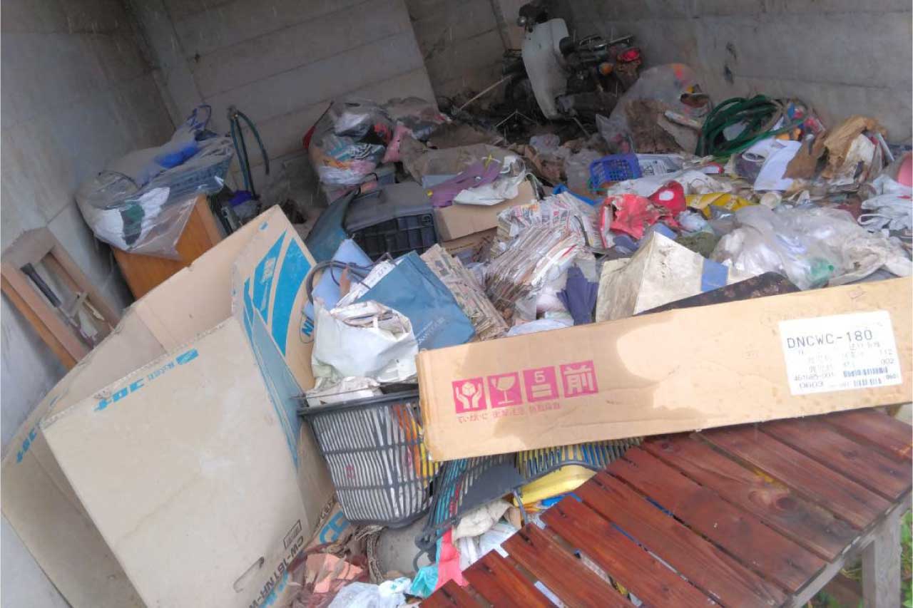 不用品回収のビフォー写真