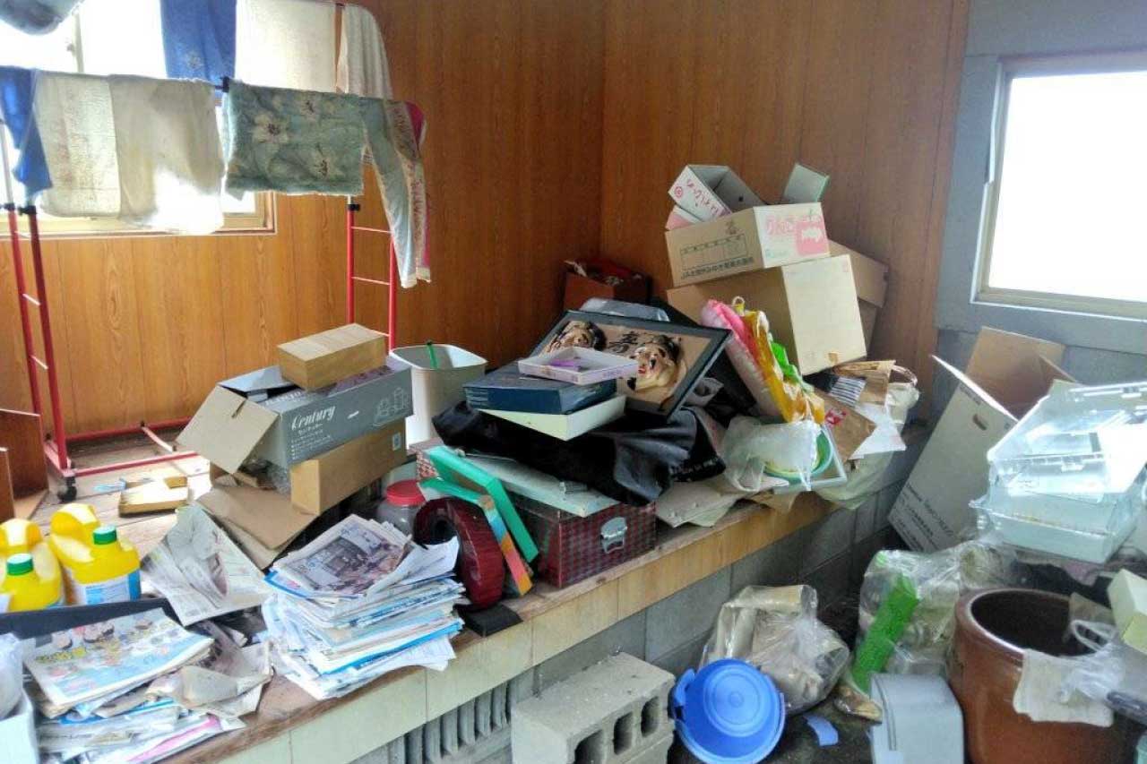 不用品回収のビフォー写真