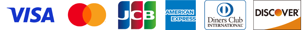 利用可能なクレジットカードブランドのロゴ